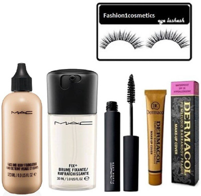 fashion1cosmetics Imported combo with Eyelashes with macara with fixante with foundation(Set of 5)
fashion1cosmetics Imported combo with Eyelashes with macara with fixante with foundation(Set of 5)