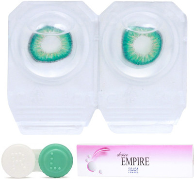 Choice Empire Dark Green Colored Contact Lens 1 Pair with 1 case (0 Power) Monthly Contact Lens(0, Dark Green, Pack of 2)
Choice Empire Dark Green Colored Contact Lens 1 Pair with 1 case (0 Power) Monthly Contact Lens(0, Dark Green, Pack of 2)