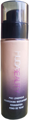 Huda Beauty BB Foundation Pro Longwear Nourishing Waterproof with PUFF Makeup Sponge Foundation(2# medium)