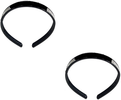 pretty Premium Quality Hair Band For Girls Daily Use- Two Hair Band(Black)