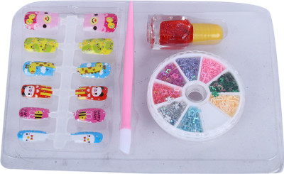 AutoVHPR Nail Art Kit Style 1 with Nail Covers Brush and Crystals to decorate your Nails(Multicolor)
AutoVHPR Nail Art Kit Style 1 with Nail Covers Brush and Crystals to decorate your Nails(Multicolor)