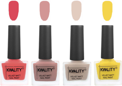 Kwality Premium Quality Dull Velvet Matte Nail Polish Flat Brush Exclusive Combo (2201201968 ) Baby Pink,Salmon,Light Beige,Yellow(Pack of 4)
Kwality Premium Quality Dull Velvet Matte Nail Polish Flat Brush Exclusive Combo (2201201968 ) Baby Pink,Salmon,Light Beige,Yellow(Pack of 4)