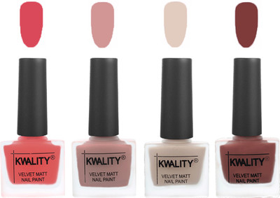 Kwality Premium Quality Dull Velvet Matte Nail Polish Flat Brush Exclusive Combo (2201201960 ) Baby Pink,Salmon,Light Beige,Dark Tan(Pack of 4)
Kwality Premium Quality Dull Velvet Matte Nail Polish Flat Brush Exclusive Combo (2201201960 ) Baby Pink,Salmon,Light Beige,Dark Tan(Pack of 4)