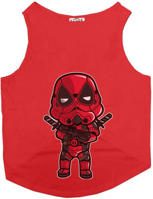 Ruse T-shirt for Cat(Poppy Red