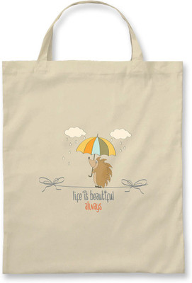 Rawpockets Rawbags'Life is Beautifull'- Natural Colour tote bag (Nursery/Play School) Multipurpose Bag(Beige, 5 L)
Rawpockets Rawbags'Life is Beautifull'- Natural Colour tote bag (Nursery/Play School) Multipurpose Bag(Beige, 5 L)