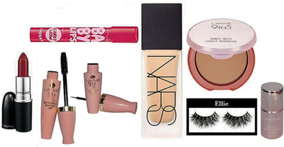 Ellie Eyelashes, Matte Finish Lipstick, Primer Matte Powder Foundation, Waterproof Mascara & Eyeliner, Mirror Nail Paint, Cherry Lipbalm, Foundation(Set of 8)
Ellie Eyelashes, Matte Finish Lipstick, Primer Matte Powder Foundation, Waterproof Mascara & Eyeliner, Mirror Nail Paint, Cherry Lipbalm, Foundation(Set of 8)