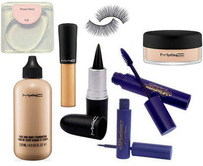 power point Silicon Puff & Mac face and body Foundation,stick kajal & Mineralize Concealer,eyeliner+mascara,eyelashes,loose power(Set of 8)
power point Silicon Puff & Mac face and body Foundation,stick kajal & Mineralize Concealer,eyeliner+mascara,eyelashes,loose power(Set of 8)