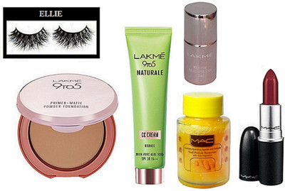 Ellie Eyelashes, Mac Matte Finish Lipstick, Lakme 9to5 Primer Matte Powder Foundation, Naturale Cc Cream, Mirror Nail paint, Nail Paint Remover(Set of 6)
Ellie Eyelashes, Mac Matte Finish Lipstick, Lakme 9to5 Primer Matte Powder Foundation, Naturale Cc Cream, Mirror Nail paint, Nail Paint Remover(Set of 6)