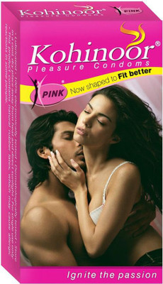 Kohinoor Pink Premium Condom-Pack of 2- 20 Condoms(10*2) Condom(Set of 2, 20S)