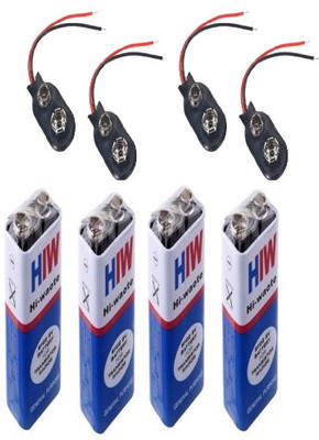 Bluekart Online Hi - Watt Battery With Battery Clip Connector (Pack Of 4 Pcs) Educational Electronic Hobby Kit
Bluekart Online Hi - Watt Battery With Battery Clip Connector (Pack Of 4 Pcs) Educational Electronic Hobby Kit