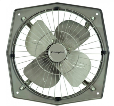 Crompton TRANS AIR 225 MM 4 Blade Exhaust Fan(BLUE, Pack of 1), Grey