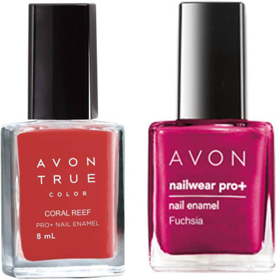 Avon Anew True Color Coral Reef Pro+ Nail Enamel 8 ml with one Nailwear Pro+ Nail Enamel 8 ml Fuchsia , Coral Reef(Pack of 2)
Avon Anew True Color Coral Reef Pro+ Nail Enamel 8 ml with one Nailwear Pro+ Nail Enamel 8 ml Fuchsia , Coral Reef(Pack of 2)