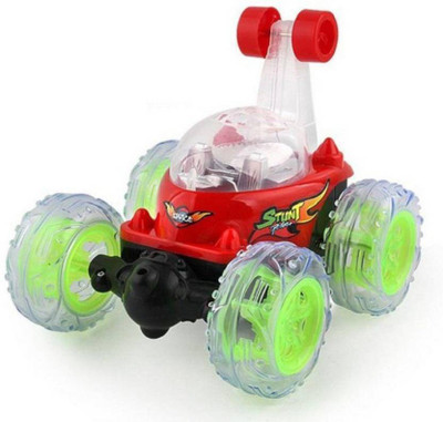 INDMART RED Rechargeable Remote Control Stunt Car With Lighting Effects (Red)(Red)