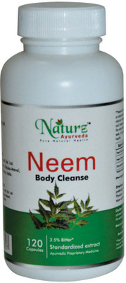 Naturz Ayurveda Neem 120 capsules - Pack of 10(350 mg)