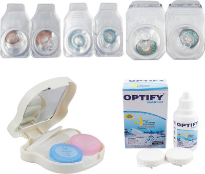 Optify Combo Pack Monthly Color Contact Lens With Travel Kit Monthly Contact Lens(1, Hazel-Aqua-Green Turquoise, Pack of 3)
Optify Combo Pack Monthly Color Contact Lens With Travel Kit Monthly Contact Lens(1, Hazel-Aqua-Green Turquoise, Pack of 3)