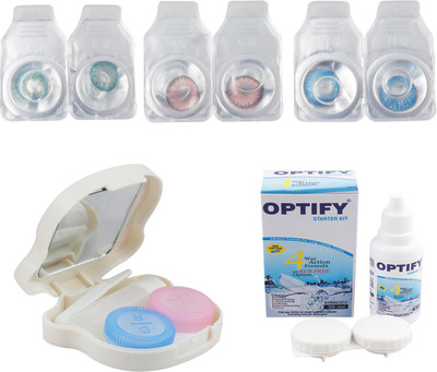 Optify Combo Pack Monthly Color Contact Lens With Travel Kit Monthly Contact Lens(1, Aqua-Pink-Light Blue, Pack of 3)
Optify Combo Pack Monthly Color Contact Lens With Travel Kit Monthly Contact Lens(1, Aqua-Pink-Light Blue, Pack of 3)