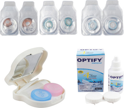 Optify Combo Pack Monthly Color Contact Lens With Travel Kit Monthly Contact Lens(1, Hazel-Aqua-Light Blue, Pack of 3)
Optify Combo Pack Monthly Color Contact Lens With Travel Kit Monthly Contact Lens(1, Hazel-Aqua-Light Blue, Pack of 3)