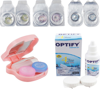 Optify Combo Pack Monthly Color Contact Lens With Travel Kit Monthly Contact Lens(1, Green-Violet-Sea Blue, Pack of 3)
Optify Combo Pack Monthly Color Contact Lens With Travel Kit Monthly Contact Lens(1, Green-Violet-Sea Blue, Pack of 3)