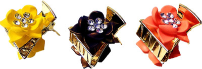 Proplady Latest Party Combo (Pack of 3,M Size) Stylish Floral Rhinestones Stud Hair Claw Clip, Hair Clutch for Girls & Women|Wedding Hair Hair Clip, Hair Claw, Back Pin, Bun Clip, Banana Clip, Hair Pin(Multicolor)
Proplady Latest Party Combo (Pack of 3,M Size) Stylish Floral Rhinestones Stud Hair Claw Clip, Hair Clutch for Girls & Women|Wedding Hair Hair Clip, Hair Claw, Back Pin, Bun Clip, Banana Clip, Hair Pin(Multicolor)