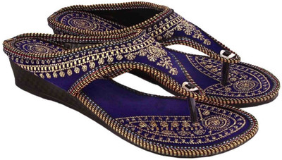 Sanaya Girls Slip-on Flats(Blue