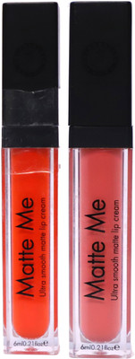 Butter Lips Professional Matte Me Lip Gloss(Orange, Peach)