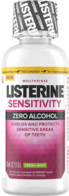 Listerine Sensitivity Mouthwash, 24-HR Tooth Sensitivity Relief & Protection, Alcohol-Free Formula in Fresh Mint Flavor, TSA Compliant Travel-Sized Bottle, 3.2 fl. oz - Fresh Mint(95 ml)
Listerine Sensitivity Mouthwash, 24-HR Tooth Sensitivity Relief & Protection, Alcohol-Free Formula in Fresh Mint Flavor, TSA Compliant Travel-Sized Bottle, 3.2 fl. oz - Fresh Mint(95 ml)