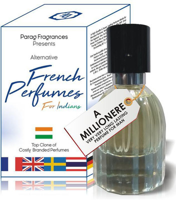 PARAG FRAGRANCES A Millionere 35ml French Perfumes For Indians ( A Alternative Perfume of Costly Branded Perfumes ) Best Branded Perfume For Man & Woman / Long Lasting Perfumes Eau de Parfum - 35 ml(For Men & Women)
PARAG FRAGRANCES A Millionere 35ml French Perfumes For Indians ( A Alternative Perfume of Costly Branded Perfumes ) Best Branded Perfume For Man & Woman / Long Lasting Perfumes Eau de Parfum - 35 ml(For Men & Women)