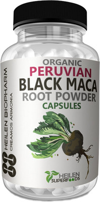 Heilen Biopharm Premium Peruvian Organic Black Maca Root Powder Capsule, 500 mg X 180 Caps, 90 gm(180 No)
Heilen Biopharm Premium Peruvian Organic Black Maca Root Powder Capsule, 500 mg X 180 Caps, 90 gm(180 No)
