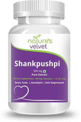 Natures Velvet Lifecare Shankpushpi Pure Extract 500 mg(60 No)
Natures Velvet Lifecare Shankpushpi Pure Extract 500 mg(60 No)