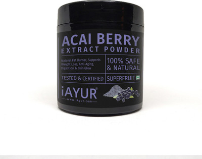 iAYUR Acai Berry Extract Powder 100 Gms |Natural, Pure & Safe - Natural Fat Burner(100 g)
iAYUR Acai Berry Extract Powder 100 Gms |Natural, Pure & Safe - Natural Fat Burner(100 g)