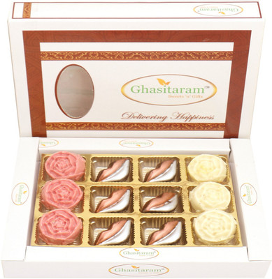 Ghasitaram Gifts Special Chocolates- Kisses and Roses Chocolates 12 pcs Bars(180 g)
Ghasitaram Gifts Special Chocolates- Kisses and Roses Chocolates 12 pcs Bars(180 g)