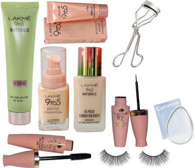 catherine silicon puff, matte and foundation, cream, foundation, waterproof eyeliner and mascara, eyelashes with eyelashe curler(Set of 9)
catherine silicon puff, matte and foundation, cream, foundation, waterproof eyeliner and mascara, eyelashes with eyelashe curler(Set of 9)