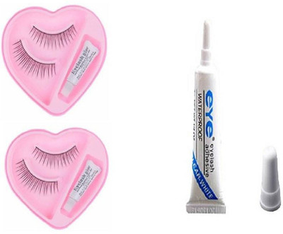 Boldnyoung Eyelash 2 pcs with 1 pcs Eyelash Glue 7g (Pack of 3)(Pack of 3)