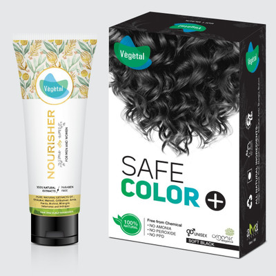 Vegetal Safe Color Hair Color(Safe Color+Nourisher 120 ml)
Vegetal Safe Color Hair Color(Safe Color+Nourisher 120 ml)