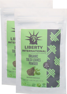 LIBERTY INTERNATIONAL Tulsi Leaf / Holy Basil Leaves Powder For Healing & For Oily, Acne -Pimple Prone And Distressed Skin (2 X 114 Gm ) NT74(228 g)
LIBERTY INTERNATIONAL Tulsi Leaf / Holy Basil Leaves Powder For Healing & For Oily, Acne -Pimple Prone And Distressed Skin (2 X 114 Gm ) NT74(228 g)