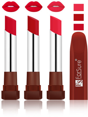 Forsure Red, Bright Red, Baby Pink Velvet Matte Lipsticks(Red, Bright Red, Baby Pink)
Forsure Red, Bright Red, Baby Pink Velvet Matte Lipsticks(Red, Bright Red, Baby Pink)