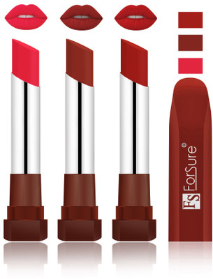 Forsure Baby Pink, Chocolate, Brown Velvet Matte Lipsticks(Baby Pink, Chocolate, Brown)
