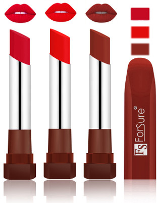 Forsure Color Rich Matte Lipsticks(Red, Romantic Red, Chocolate)
Forsure Color Rich Matte Lipsticks(Red, Romantic Red, Chocolate)