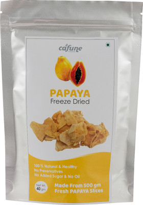 cafune foods Freeze Dried Papaya(40 g, Pouch)
