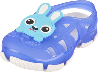 Yellow Bee Boys Sling Back Clogs(Dark Blue