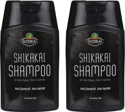 Kesika Anti Hairfall Anti Dandruff Shikakai Herbal Shampoo with Amla Methi & Vitamin E - Pack of 2 (2 x 100ML)(200 ml)
Kesika Anti Hairfall Anti Dandruff Shikakai Herbal Shampoo with Amla Methi & Vitamin E - Pack of 2 (2 x 100ML)(200 ml)