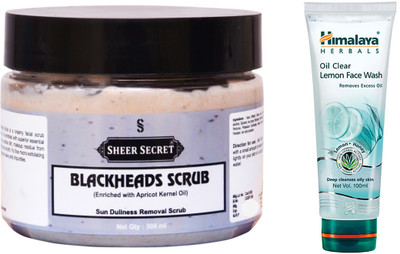 Sheer Secret Blackheads Scrub 300ml and Oil Clear Lemon Face Wash 100ml(Set of 2)
Sheer Secret Blackheads Scrub 300ml and Oil Clear Lemon Face Wash 100ml(Set of 2)