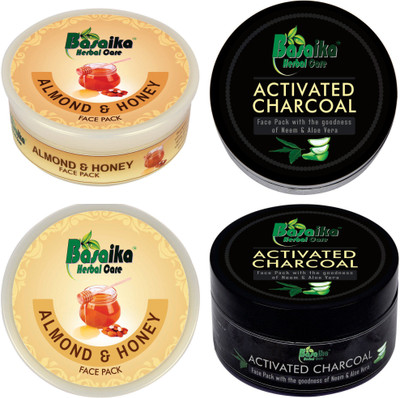Basaika Herbal Care Combo Face Pack 300 gms (Activated Charcoal Face Pack with the goodness of Neem & Aloe Vera &Almond & Honey face pack )(300 g)
Basaika Herbal Care Combo Face Pack 300 gms (Activated Charcoal Face Pack with the goodness of Neem & Aloe Vera &Almond & Honey face pack )(300 g)