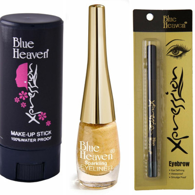 Blue Heaven make up stick xpression eye liner sparking eye brow xpression(Set of 3)
Blue Heaven make up stick xpression eye liner sparking eye brow xpression(Set of 3)