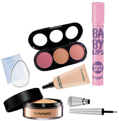 pink palace Silicon puff, Mac 3 shade blusher, select cover up concealer, brooke candy eyeliner, loose powder, Maybelline candy wow lip balm(Set of 6)
pink palace Silicon puff, Mac 3 shade blusher, select cover up concealer, brooke candy eyeliner, loose powder, Maybelline candy wow lip balm(Set of 6)