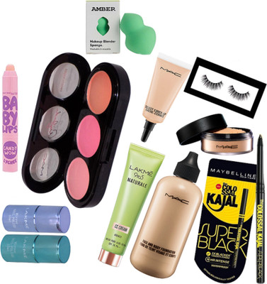 Amber Sponge Puff & Eyelashes &Select Cover up Concealer & Face & Body Foundation & Loose Powder & 3 Shades Blusher & Lip Balm & Super Black Kajal & NATURALE CC Cream & Mirror Nail Paint (Pack Of 2)(Set of 11)
Amber Sponge Puff & Eyelashes &Select Cover up Concealer & Face & Body Foundation & Loose Powder & 3 Shades Blusher & Lip Balm & Super Black Kajal & NATURALE CC Cream & Mirror Nail Paint (Pack Of 2)(Set of 11)