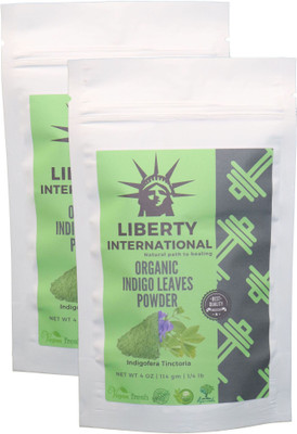 LIBERTY INTERNATIONAL Organic Herbal Indigo Powder Hair Color & Beard Dye (2 X 114 Gm ) B35(228 g)
LIBERTY INTERNATIONAL Organic Herbal Indigo Powder Hair Color & Beard Dye (2 X 114 Gm ) B35(228 g)