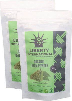 LIBERTY INTERNATIONAL Organic Herbal Neem Powder For Anti-Dandruff Hair And Acne Face , Skin & Hair Care (2 X 114 Gm ) B33(228 g)
LIBERTY INTERNATIONAL Organic Herbal Neem Powder For Anti-Dandruff Hair And Acne Face , Skin & Hair Care (2 X 114 Gm ) B33(228 g)
