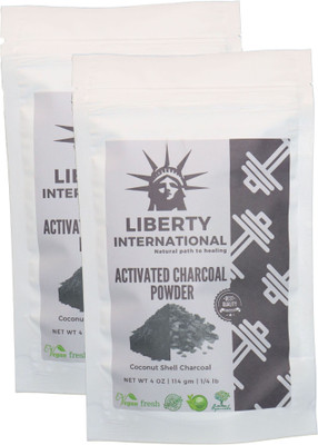 LIBERTY INTERNATIONAL Activated Coconut Shell Charcoal Powder, For Skin Treatment, Instant Teeth Whitening & Face Wash (2 X 114 Gm ) B42(228 g)
LIBERTY INTERNATIONAL Activated Coconut Shell Charcoal Powder, For Skin Treatment, Instant Teeth Whitening & Face Wash (2 X 114 Gm ) B42(228 g)