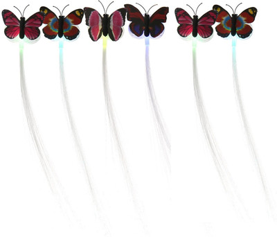 PSYCHE Stylish Wear Color Changing Light Emitting Butterfly Braids Hair Fiber for Evening Parties ( Pack of 6) Hair Accessory Set, Hair Pin, Hair Clip(Multicolor)
PSYCHE Stylish Wear Color Changing Light Emitting Butterfly Braids Hair Fiber for Evening Parties ( Pack of 6) Hair Accessory Set, Hair Pin, Hair Clip(Multicolor)